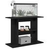 vidaXL Aquarium Stand Black Oak 80x35x60 cm Engineered Wood