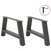 vidaXL Coffee Table Legs A-Shaped 2 pcs Anthracite&nbsp;70x(30-31) cm Steel