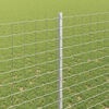vidaXL Fence with Post Silver 1.5 x 10 m Steel