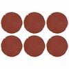 vidaXL Stepping Stone 6 pcs Red &Oslash; 45 x 1.8 cm Rubber