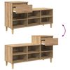 vidaXL Shoe Cabinet Artisan Oak 102 x 36 x 60 cm Engineered Wood