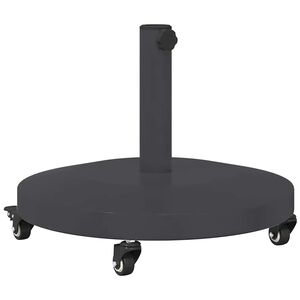 vidaXL Parasol Base 24.45 kg Dark Grey Round Adjustable
