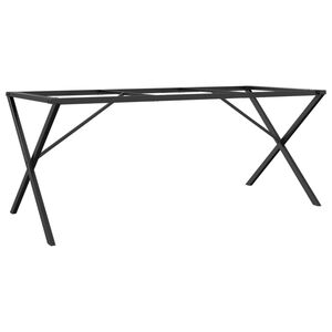 vidaXL Dining Table Legs X-Frame 180x80x73 cm Steel