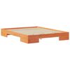 vidaXL Bed Frame Brown 140 x 200 cm