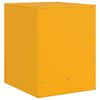 vidaXL Bedside Cabinet Mustard Yellow 34.5x39x44 cm Steel