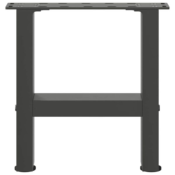 vidaXL Coffee Table Legs Anthracite 2 pcs 30x(30-31) cm Steel