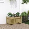 vidaXL Garden Planter 60x31x31 cm Impregnated Wood Pine