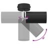 vidaXL Ceiling Spotlight Black 6 x 6 x 16.5 cm Steel