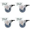 vidaXL 32 pcs Twin-wheel Swivel Casters 50 mm
