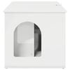 vidaXL Cat House Gloss White 85 x 55 x 50 cm Engineered Wood
