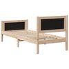 vidaXL Bed frame Brown and dark grey 75 x 190 cm Solid pine wood