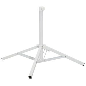 vidaXL Parasol Stand White Steel for 25-32 mm Pole