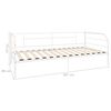 vidaXL DayBed Frame without Mattress White Metal 90x200 cm