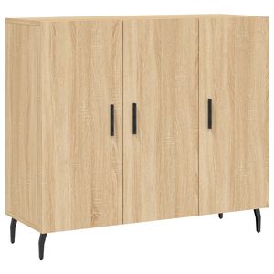 vidaXL Sideboard Sonoma Oak 90x34x80 cm Engineered Wood