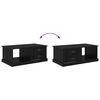 vidaXL Coffee Table Black Oak 90 x 50 x 35 cm Engineered Wood