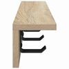 vidaXL Wall-Mounted Coat Rack Sonoma Oak 40 x 10.5 x 10.5 cm