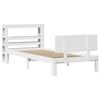 vidaXL Bed Frame with Headboard without Mattress White 90x190 cm Single