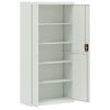 vidaXL File Cabinet Light Grey 90x40x220 cm Steel