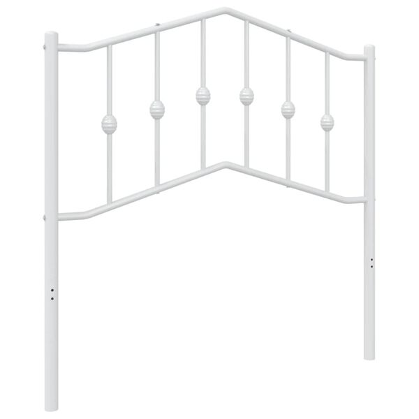 vidaXL Metal Headboard White 90 cm