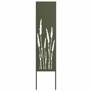 vidaXL Garden Privacy Screen Olive green 32 x 140 cm Cold-rolled steel