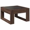 vidaXL Coffee Table with Infinity LED Brown Oak 50x53x30 cm