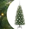 vidaXL Artificial Christmas Tree with 150 LEDs Green 120 cm PE and PVC