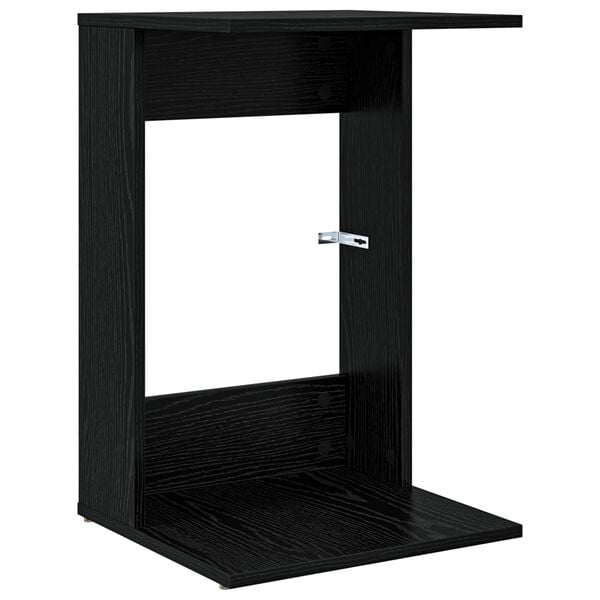 vidaXL Side Table Black Oak 40 x 38 x 62.5 cm Engineered Wood
