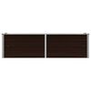 vidaXL Garden Raised Bed Brown 160x40x45 cm Galvanised Steel