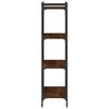 vidaXL Bookcase 4-Tier Brown Oak 60x30x120 cm Engineered Wood