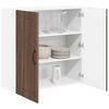 vidaXL Dishwasher Panel Lucca Brown Oak 80 x 31 x 80 cm