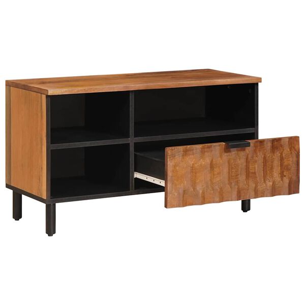 vidaXL TV Cabinet Acacia Brown Finish 80 x 33 x 46 cm Solid Mango Wood