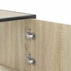 vidaXL Highboard Sonoma Oak 68x35x106.5 cm Engineered Wood and Metal