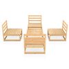 vidaXL 5 Piece Garden Lounge Set Solid Wood Pine