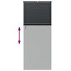 vidaXL Venetian Blinds Height Adjustable Black 220 x 85 cm Aluminium