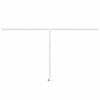 vidaXL Awning Post Set White 450x245 cm Iron