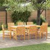 vidaXL Garden Dining Chairs 8 pcs Brown 59 x 62.5 x 89 cm