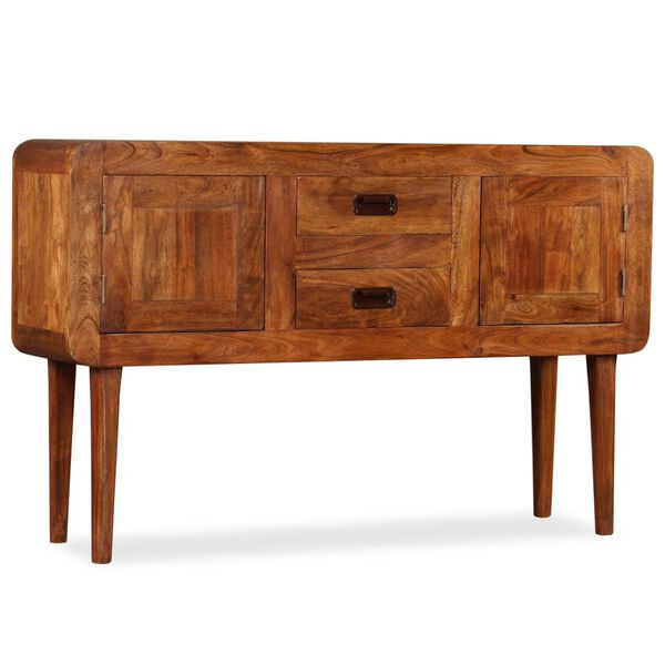 vidaXL Sideboard Solid Wood with Honey Finish 120x30x75 cm