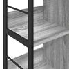 vidaXL Bookshelf Grey Sonoma 102 x 32 x 72.5 cm Engineered Wood