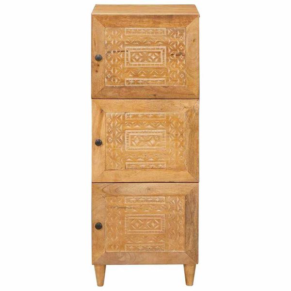 vidaXL Highboard Light brown 40 x 33 x 110 cm Solid mango wood