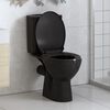 vidaXL Soft-close Toilet Seat with Quick-release Design Black