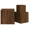vidaXL Side Tables 3 pcs Brown Oak Engineered Wood