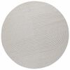 vidaXL Area Rugs Round Cream &Oslash; 120 CM