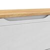 vidaXL Hallway Bench with Shelf White 115 x 40 x 45 cm Solid Pine Wood