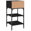 vidaXL Bedside Tables 2 pcs Black 35x34.5x70 cm Engineered Wood