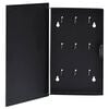 vidaXL Key Box with Magnetic Board Black 30x20x4 cm