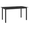 vidaXL Garden Table | Black | Aluminium | Medium | Durable | Garden Table