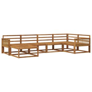 vidaXL Outdoor Sofa Set 6 pcs Natural Solid Acacia Wood
