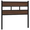 vidaXL Replace Headboard Brown Oak 107 cm Steel and Engineered Wood