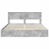 vidaXL Storage Bed Concrete Grey 180 x 200 cm Engineered Wood