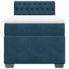 vidaXL Box Spring Bed with Mattress Dark Blue 80x200 cm Velvet